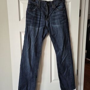 Lucky Brand Men's Dark Blue Straight Jeans